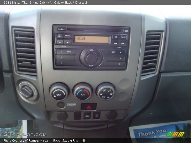 Galaxy Black / Charcoal 2011 Nissan Titan S King Cab 4x4