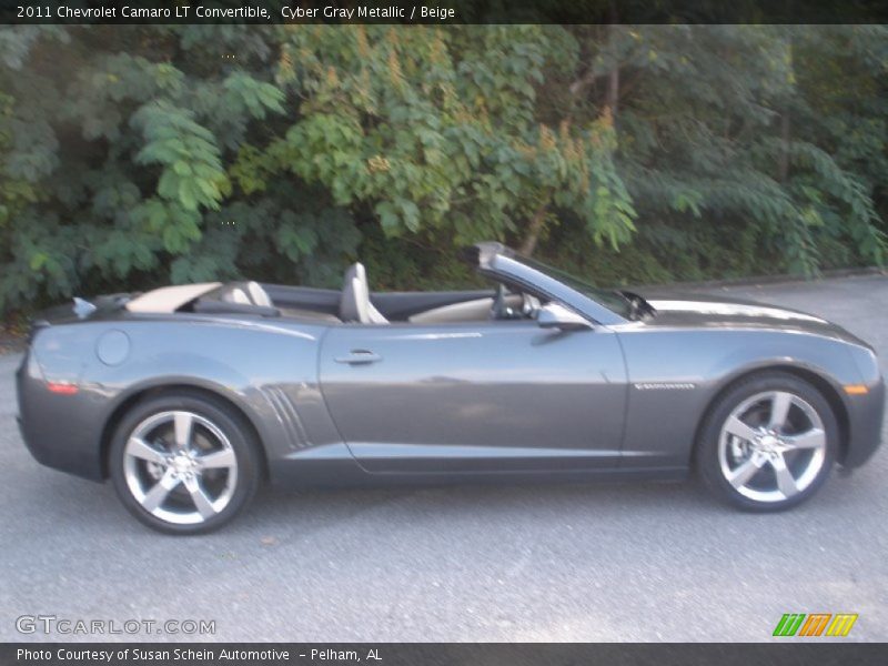 Cyber Gray Metallic / Beige 2011 Chevrolet Camaro LT Convertible