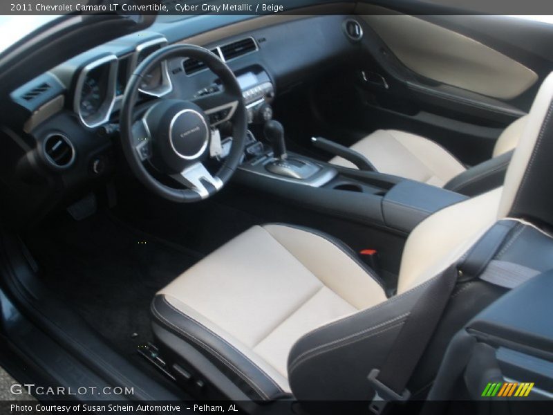 Beige Interior - 2011 Camaro LT Convertible 