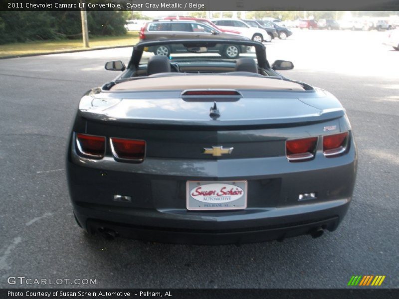 Cyber Gray Metallic / Beige 2011 Chevrolet Camaro LT Convertible