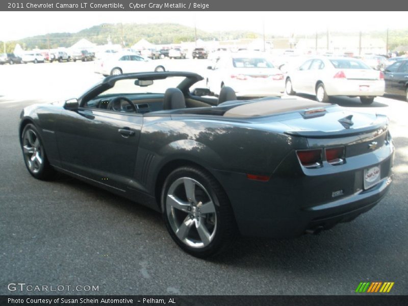 Cyber Gray Metallic / Beige 2011 Chevrolet Camaro LT Convertible