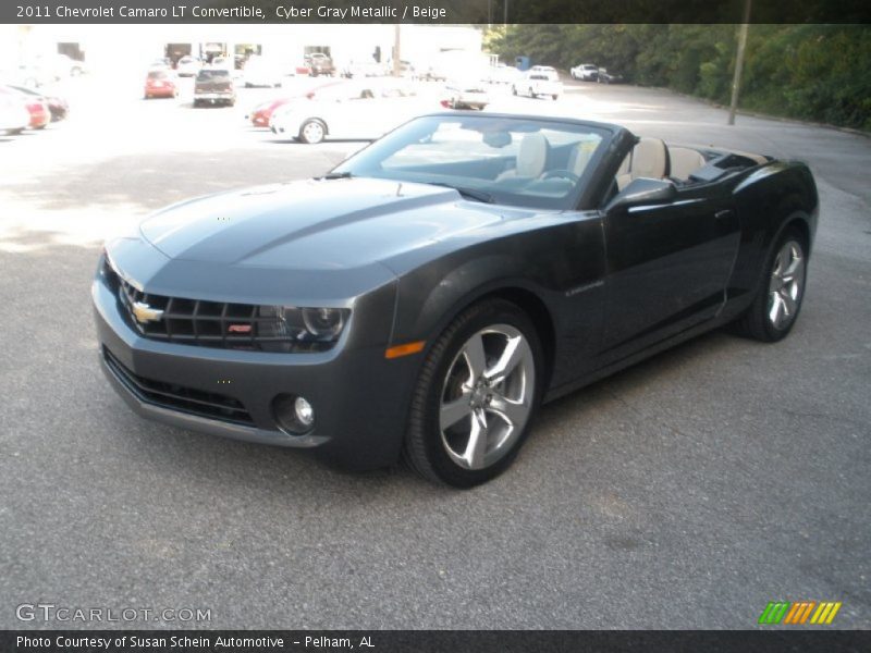 Cyber Gray Metallic / Beige 2011 Chevrolet Camaro LT Convertible