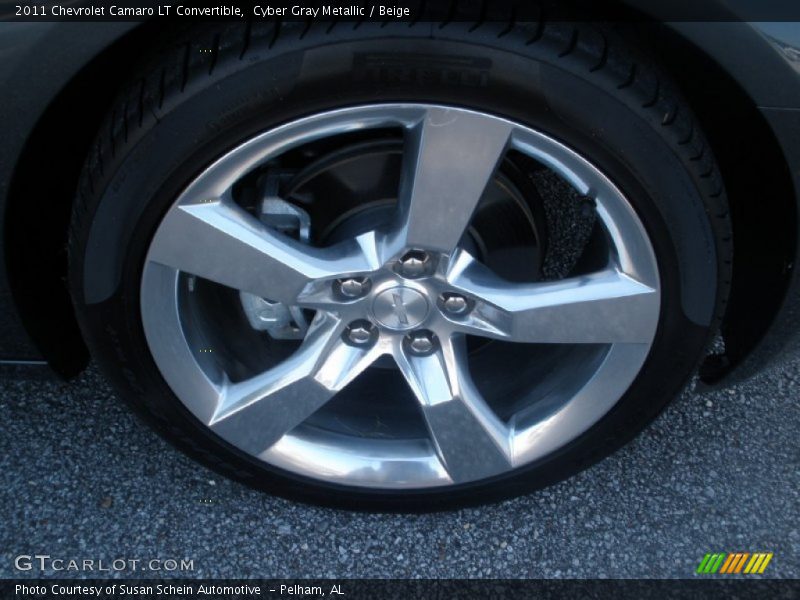 Cyber Gray Metallic / Beige 2011 Chevrolet Camaro LT Convertible