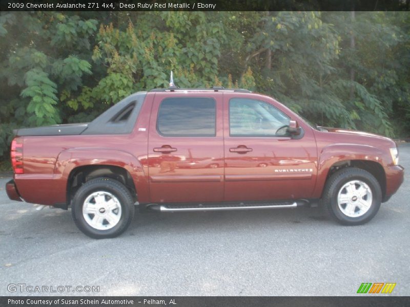 Deep Ruby Red Metallic / Ebony 2009 Chevrolet Avalanche Z71 4x4