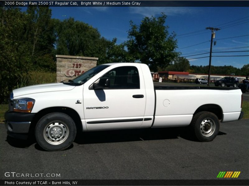 Bright White / Medium Slate Gray 2006 Dodge Ram 2500 ST Regular Cab