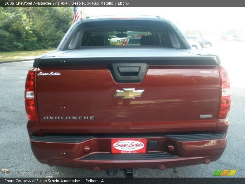 Deep Ruby Red Metallic / Ebony 2009 Chevrolet Avalanche Z71 4x4
