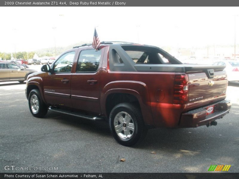 Deep Ruby Red Metallic / Ebony 2009 Chevrolet Avalanche Z71 4x4