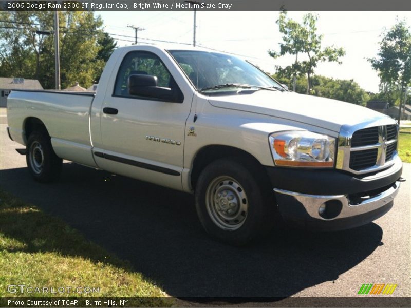 Bright White / Medium Slate Gray 2006 Dodge Ram 2500 ST Regular Cab