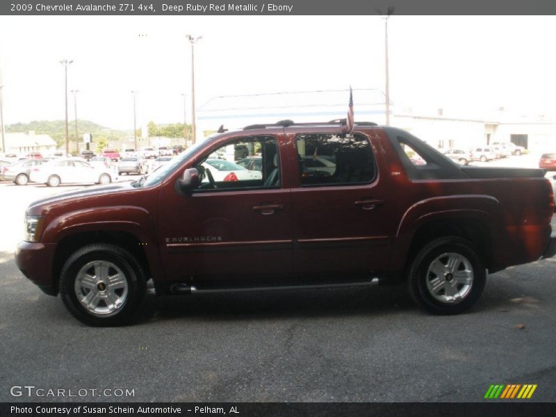 Deep Ruby Red Metallic / Ebony 2009 Chevrolet Avalanche Z71 4x4