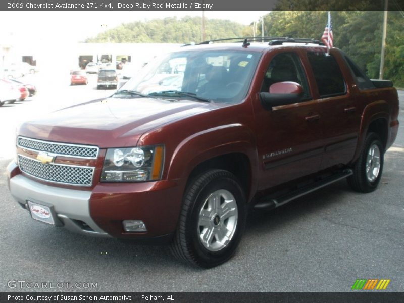 Deep Ruby Red Metallic / Ebony 2009 Chevrolet Avalanche Z71 4x4
