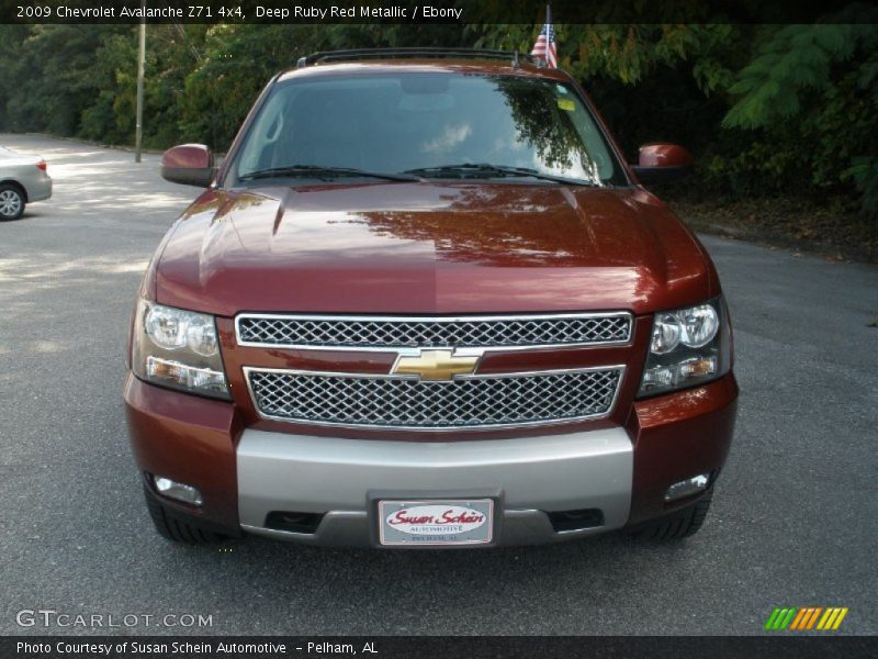 Deep Ruby Red Metallic / Ebony 2009 Chevrolet Avalanche Z71 4x4