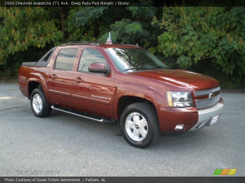 Deep Ruby Red Metallic / Ebony 2009 Chevrolet Avalanche Z71 4x4