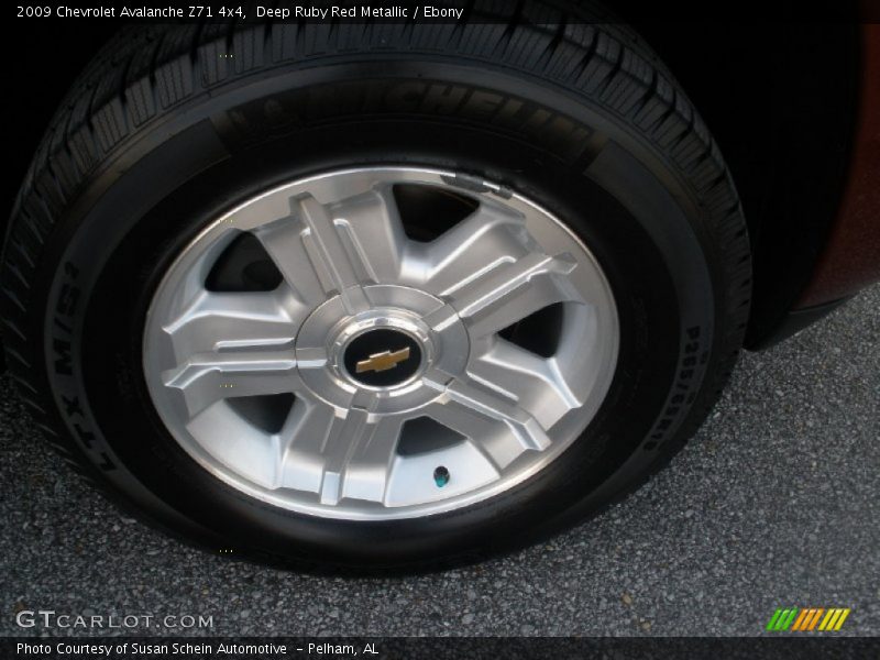 Deep Ruby Red Metallic / Ebony 2009 Chevrolet Avalanche Z71 4x4