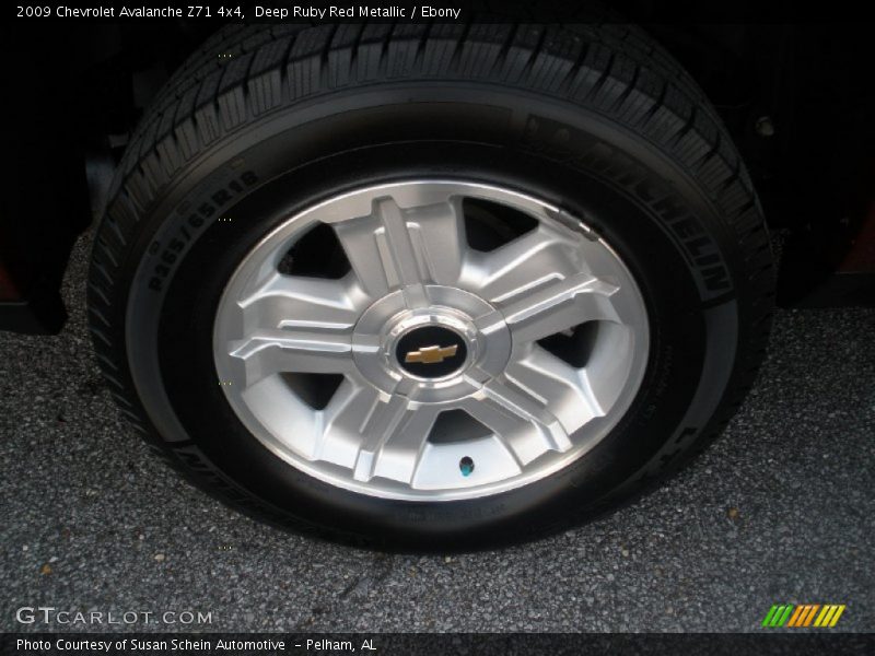 Deep Ruby Red Metallic / Ebony 2009 Chevrolet Avalanche Z71 4x4