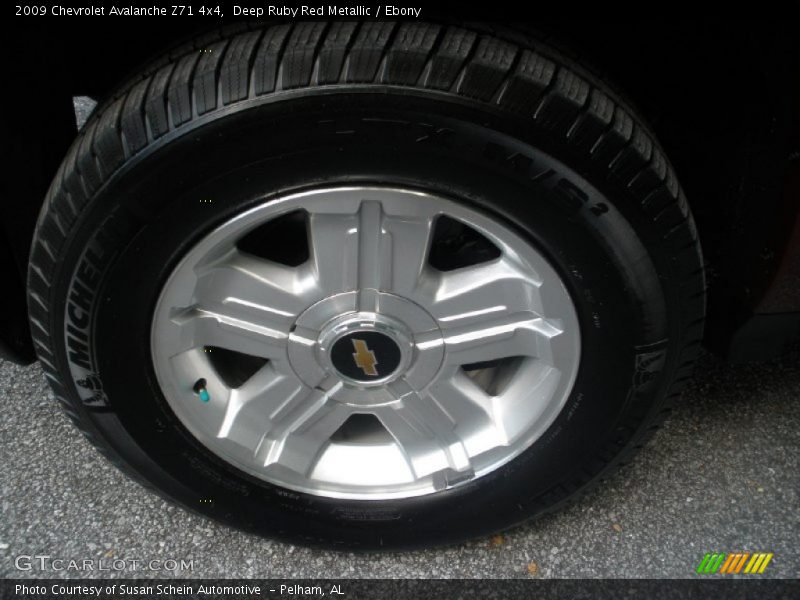 Deep Ruby Red Metallic / Ebony 2009 Chevrolet Avalanche Z71 4x4