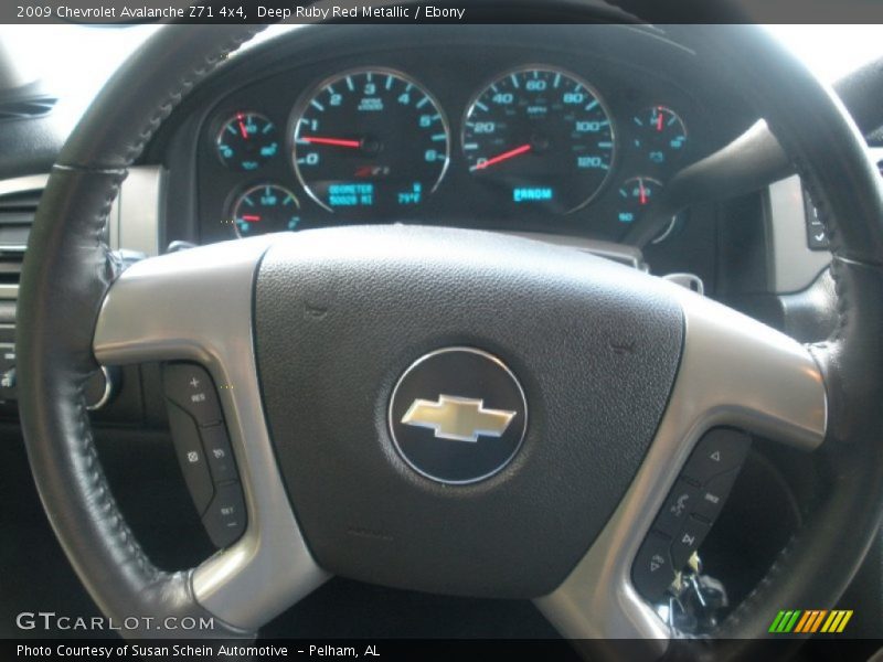 Deep Ruby Red Metallic / Ebony 2009 Chevrolet Avalanche Z71 4x4