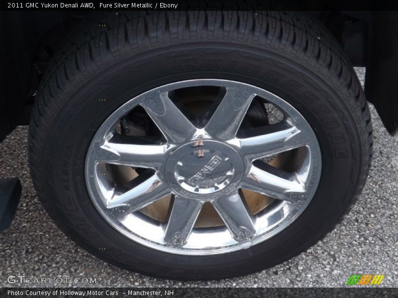 Pure Silver Metallic / Ebony 2011 GMC Yukon Denali AWD