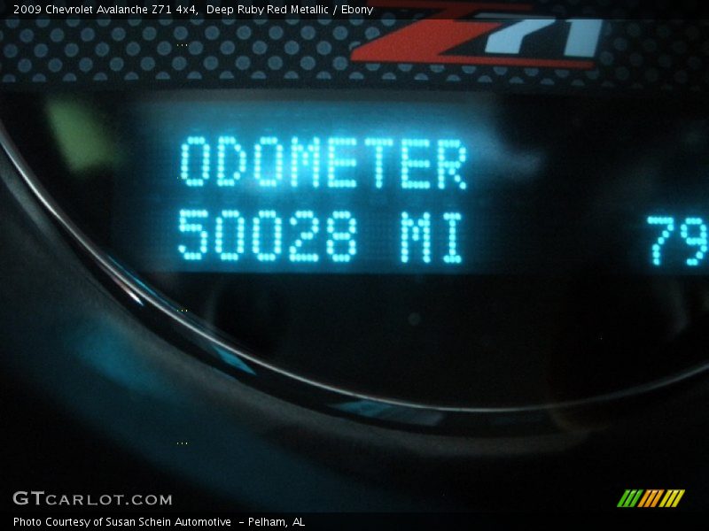 Deep Ruby Red Metallic / Ebony 2009 Chevrolet Avalanche Z71 4x4