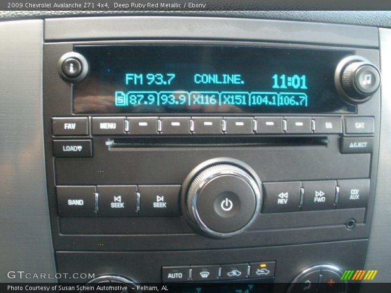 Deep Ruby Red Metallic / Ebony 2009 Chevrolet Avalanche Z71 4x4