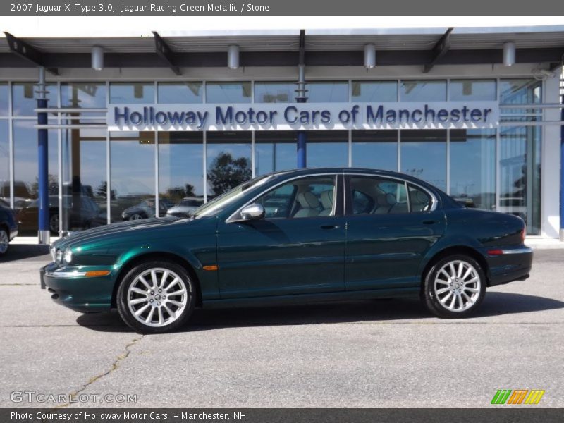 Jaguar Racing Green Metallic / Stone 2007 Jaguar X-Type 3.0