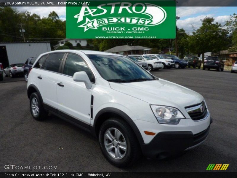 Polar White / Gray 2009 Saturn VUE XE V6 AWD