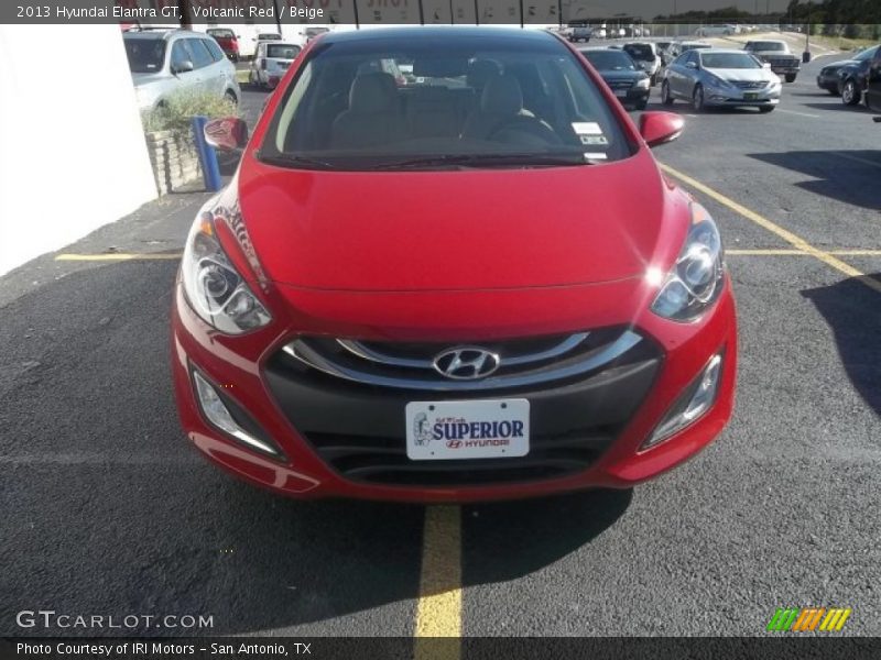 Volcanic Red / Beige 2013 Hyundai Elantra GT