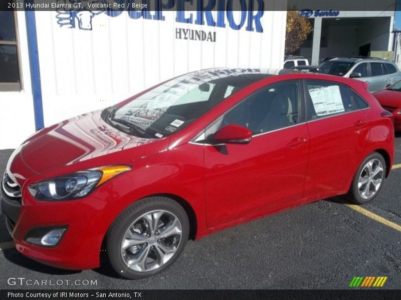 Volcanic Red / Beige 2013 Hyundai Elantra GT