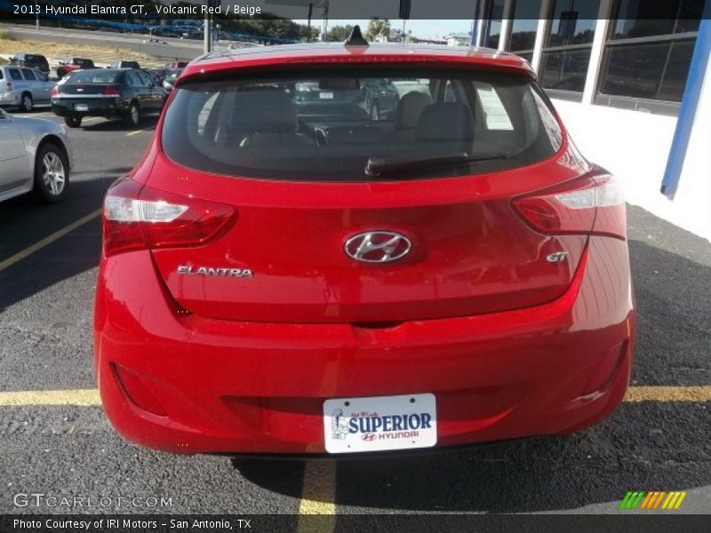 Volcanic Red / Beige 2013 Hyundai Elantra GT