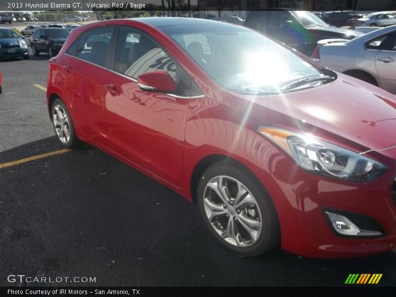 Volcanic Red / Beige 2013 Hyundai Elantra GT