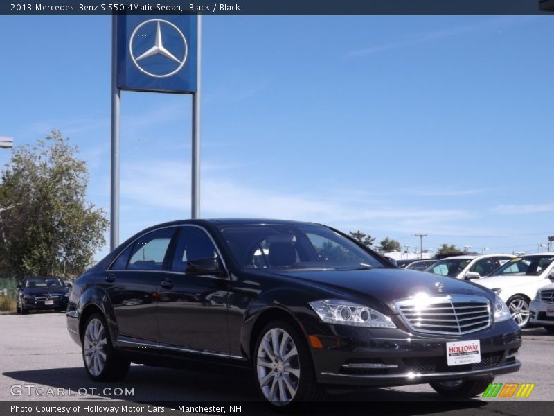 Black / Black 2013 Mercedes-Benz S 550 4Matic Sedan