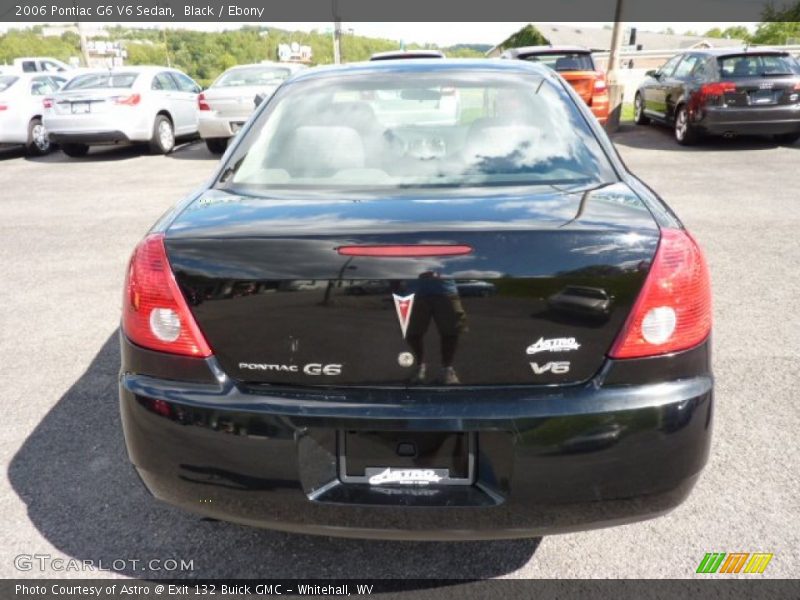 Black / Ebony 2006 Pontiac G6 V6 Sedan