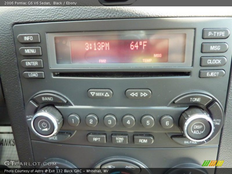 Black / Ebony 2006 Pontiac G6 V6 Sedan