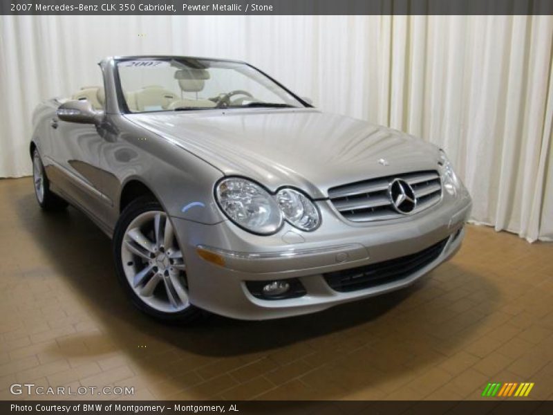 Pewter Metallic / Stone 2007 Mercedes-Benz CLK 350 Cabriolet