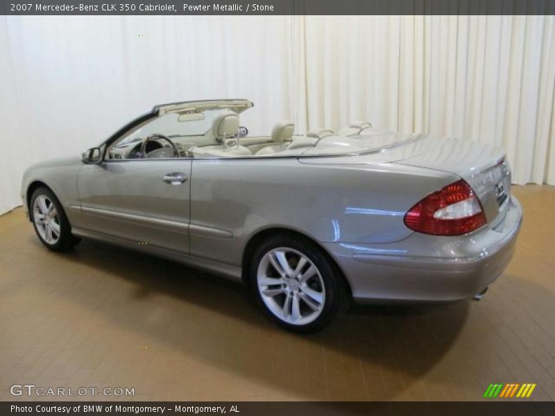 Pewter Metallic / Stone 2007 Mercedes-Benz CLK 350 Cabriolet