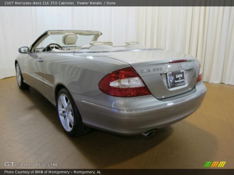 Pewter Metallic / Stone 2007 Mercedes-Benz CLK 350 Cabriolet