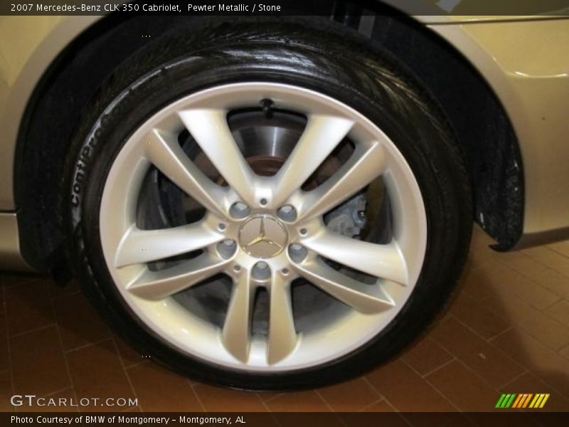 Pewter Metallic / Stone 2007 Mercedes-Benz CLK 350 Cabriolet