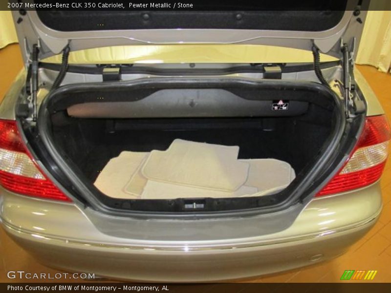 Pewter Metallic / Stone 2007 Mercedes-Benz CLK 350 Cabriolet