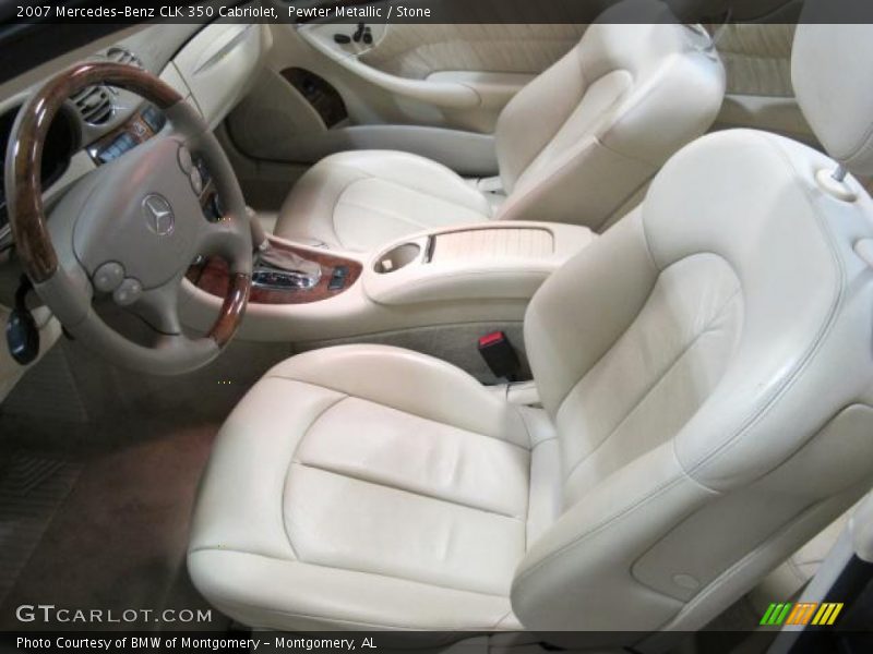 Pewter Metallic / Stone 2007 Mercedes-Benz CLK 350 Cabriolet