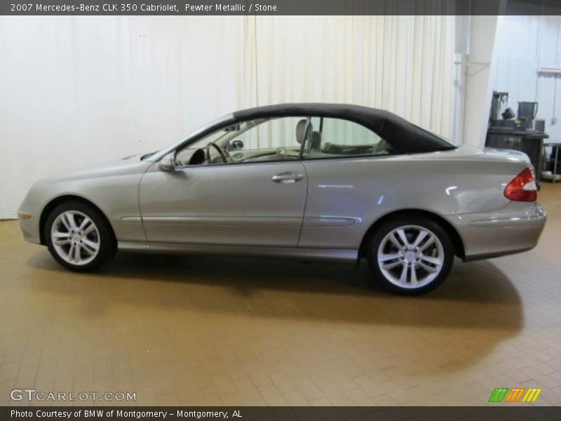 Pewter Metallic / Stone 2007 Mercedes-Benz CLK 350 Cabriolet