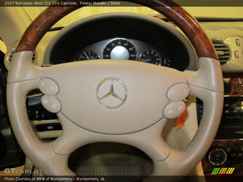 Pewter Metallic / Stone 2007 Mercedes-Benz CLK 350 Cabriolet