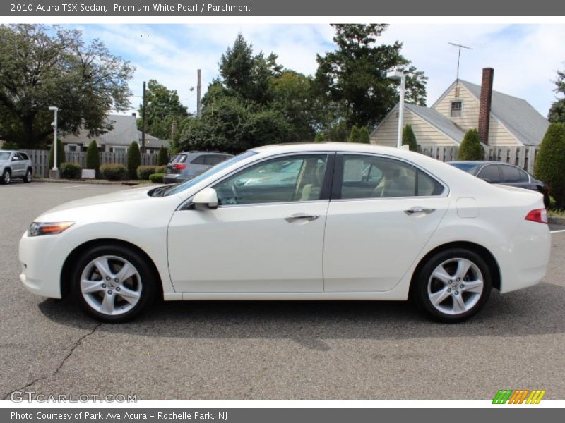 Premium White Pearl / Parchment 2010 Acura TSX Sedan