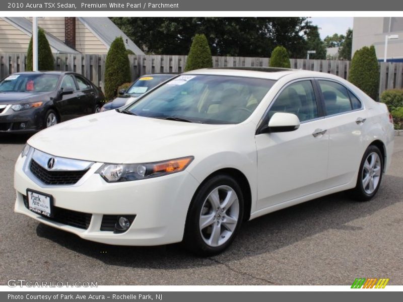Premium White Pearl / Parchment 2010 Acura TSX Sedan