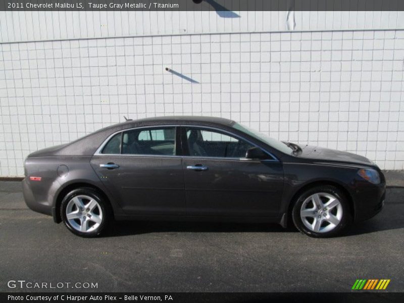 Taupe Gray Metallic / Titanium 2011 Chevrolet Malibu LS