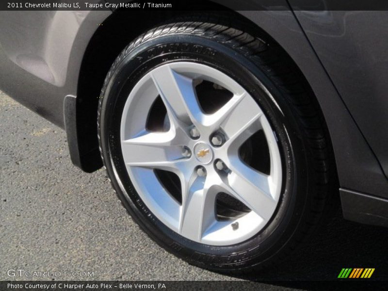 Taupe Gray Metallic / Titanium 2011 Chevrolet Malibu LS