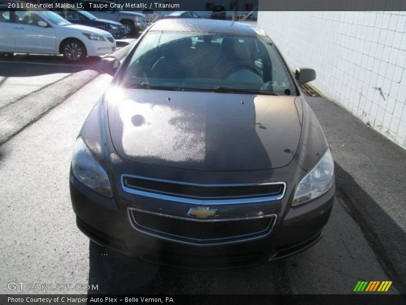 Taupe Gray Metallic / Titanium 2011 Chevrolet Malibu LS