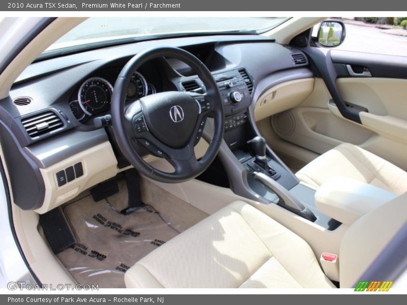 Premium White Pearl / Parchment 2010 Acura TSX Sedan