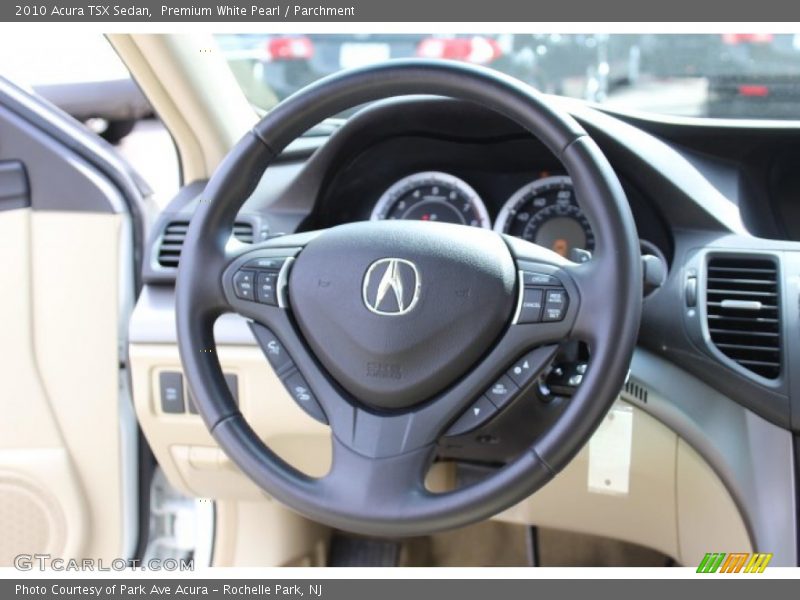 Premium White Pearl / Parchment 2010 Acura TSX Sedan