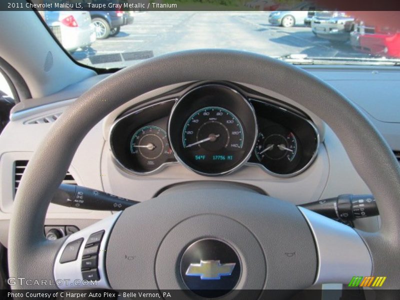 Taupe Gray Metallic / Titanium 2011 Chevrolet Malibu LS
