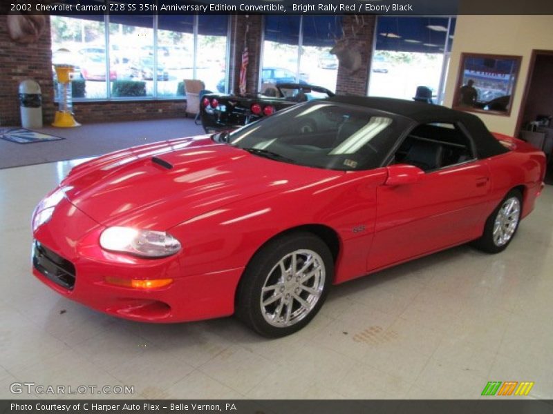 Bright Rally Red / Ebony Black 2002 Chevrolet Camaro Z28 SS 35th Anniversary Edition Convertible
