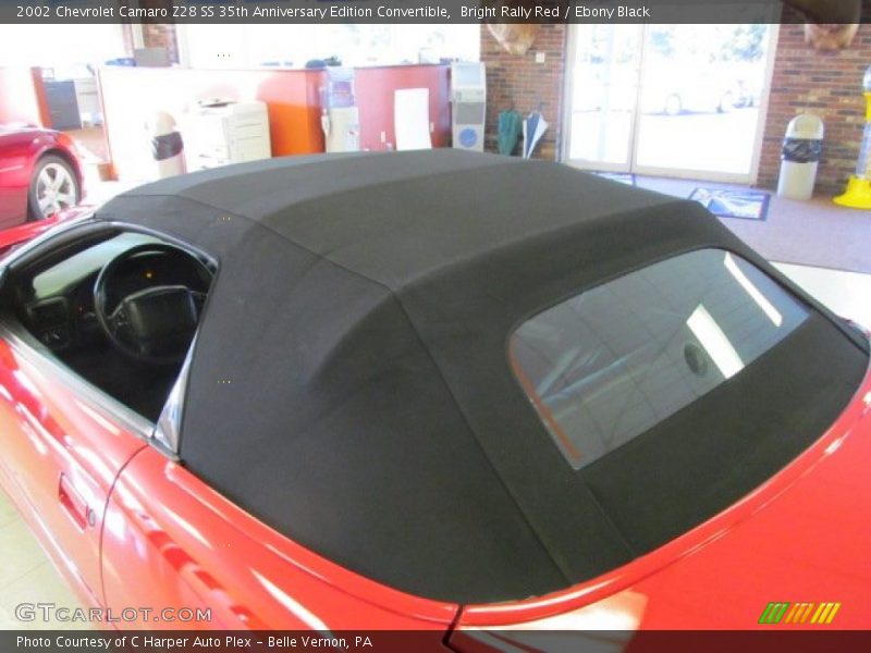 Bright Rally Red / Ebony Black 2002 Chevrolet Camaro Z28 SS 35th Anniversary Edition Convertible